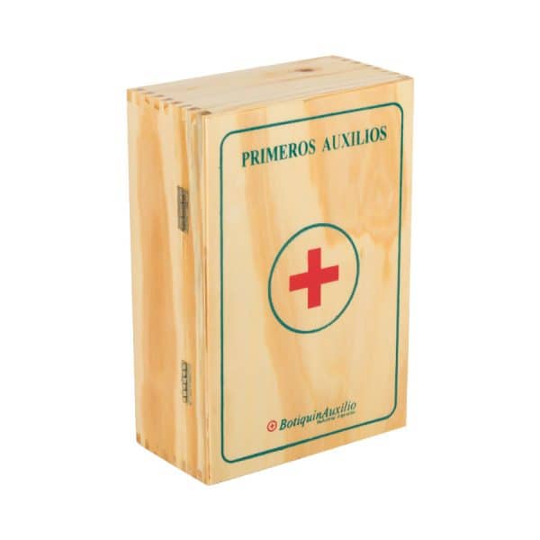 Botiquín primeros auxilios madera 35 ítems mod. MB - EVER SAFE®