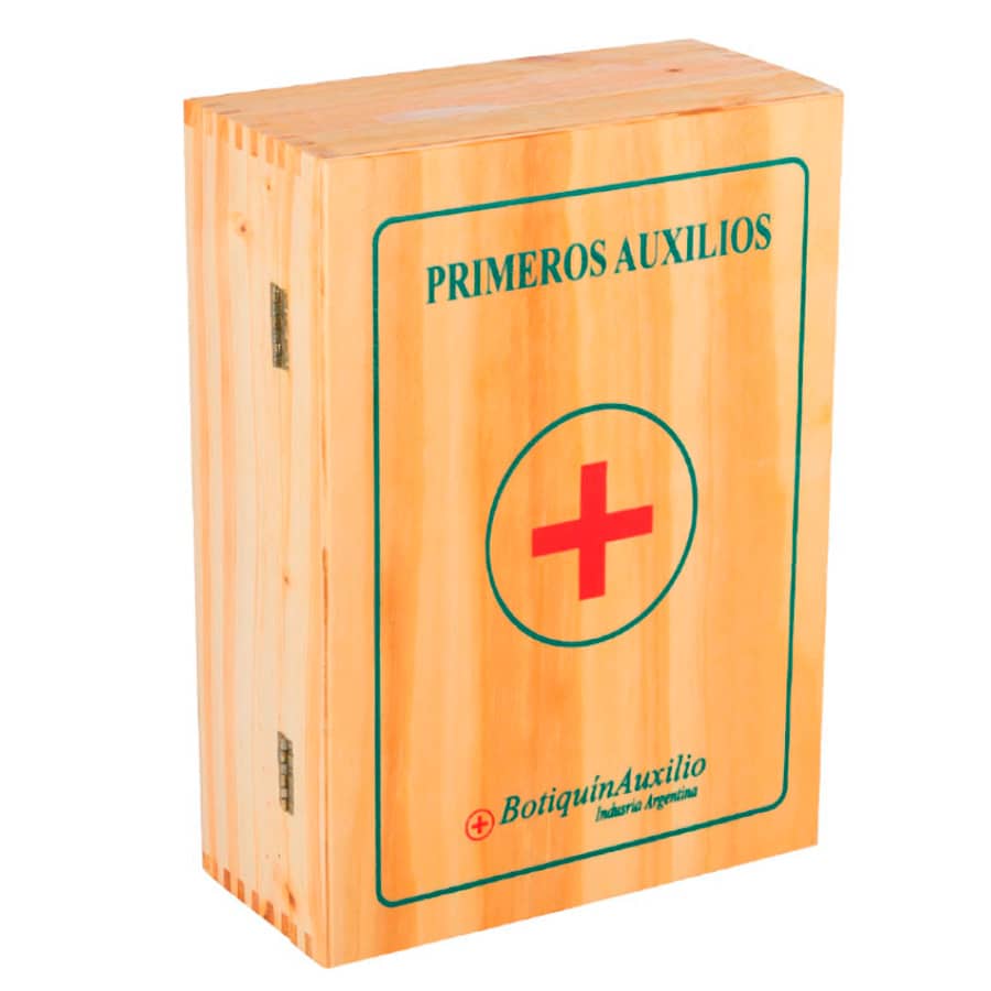 Botiquín primeros auxilios madera 35 ítems mod. MB - EVER SAFE®