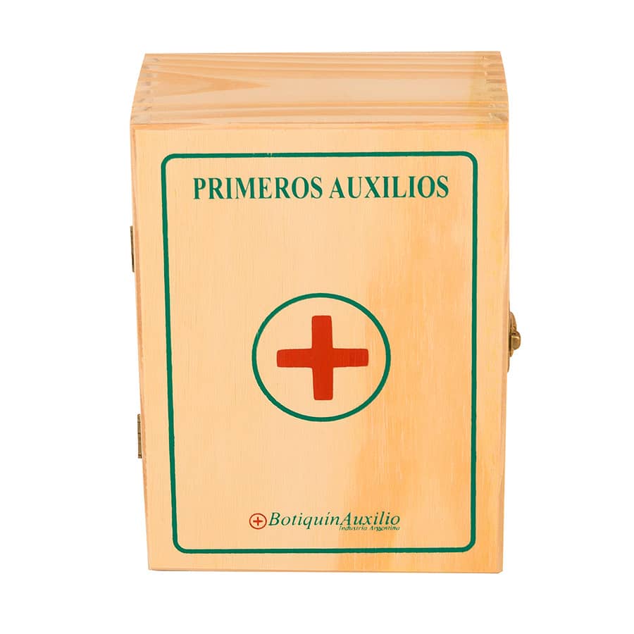Botiquín Primeros Auxilios Madera 30 Elementos Modelo Mol - EVER SAFE®